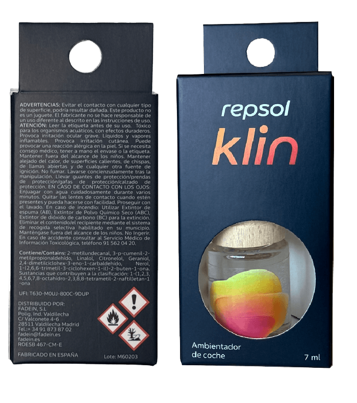 Klin Wood Air Freshener (Wood) Front & Back