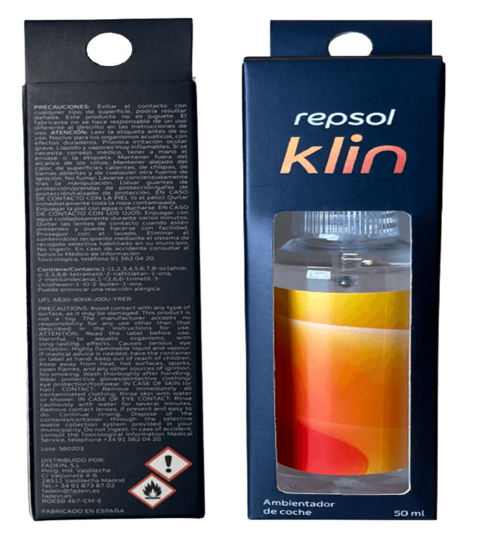 Klin Air Freshener Spray (Spray) Front and Back